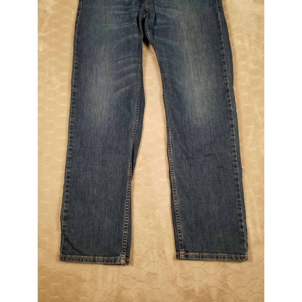 Levis 505 Straight Leg Medium Wash Jeans Fades Tag 36x32 Fits 36x31 See Pics - Picture 2 of 16